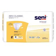 SENI Classic S-RE25-BC1 Incontinence Briefs - Moderate Absorbency - Regular - Pack/25