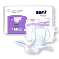 SENI S-RE25-BS1 Super Briefs for Heavy Incontinence - Regular - 75/Case