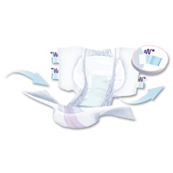 SENI S-RE25-BS1 Super Briefs for Heavy Incontinence - Regular - 25/Pack