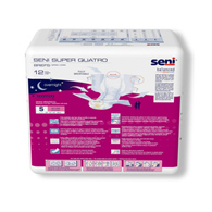 SENI S-SM12-BQ1 Super Quatro Briefs - Small - 48/Case