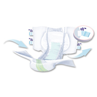 SENI S-SM25-BS1 Super Briefs for Heavy Incontinence - Small - 75/Case