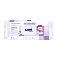 Seni Care Premium Plus S-WP48-C11 Pre-Moistened Personal Cleansing Wipes, 2-Pack