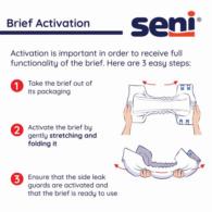 SENI S-XL25-BC2 Classic Plus Briefs - Moderate To Heavy - Extra Large - 100/Case