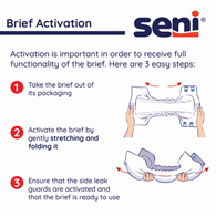 SENI Super Quatro Briefs for Severe Incontinence-2 Packs