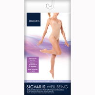 SIGVARIS 120CO 15-20 mmHg Sheer Fashion Knee High Socks w/ Open Toe