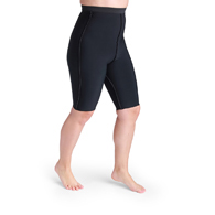 SIGVARIS 1302 Compreshorts For Abdominal Lymphedema-Med-BLK
