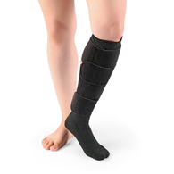 SIGVARIS 1403-FC Compreflex Lite Below Knee w/ Socks-Large REG-BLK