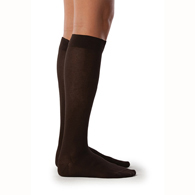 SIGVARIS 151CA99 15-20 mmHg Sea Island Cotton Sock-Calf-Size A-Black