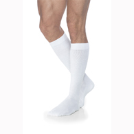 SIGVARIS 160CS00 Eversoft 8-15 mmHg Diabetic Socks-Calf-Small-White