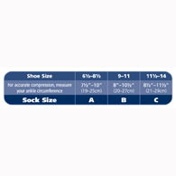 SIGVARIS 186CB99 15-20 mmHg Mens Casual Cotton Socks-Size B-Black