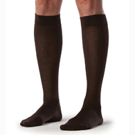 SIGVARIS 222CLLM10 20-30 mmHg Sea Island Cotton Socks-Large-Long-Navy