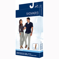 SIGVARIS 232CLLO66 20-30 mmHg Cotton Socks-Large-Long-Open Toe-Light Beige