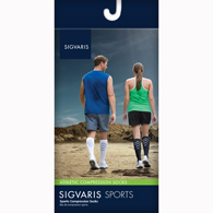 SIGVARIS 401CX99 Athletic Recovery Socks for Men and Women - 15-20 mmHg - XL - Black