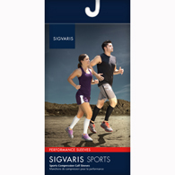 SIGVARIS 412VM50 20-30 mmHg Performance Sleeve-Medium-Blue
