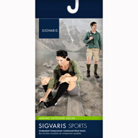 SIGVARIS 421CS31 15-20 mmHg Merino Outdoor Socks-Small-Olive