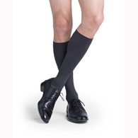 SIGVARIS 823CMLM99 30-40 mmHg Midtown Microfiber-Calf-Med-Long-Black