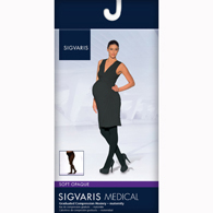 SIGVARIS 842MSSW99 Soft Opaque Maternity Pantyhose-Sm-Shrt-BLK