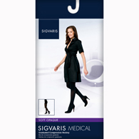 SIGVARIS 842PSSW91 20-30 mmHg Soft Opaque Pantyhose-Sm-Short-Graphite