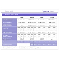 Sigvaris 863NSSO66 Women's Essential Opaque Thigh-High Grip-Top Socks - Open Toe - BGE - SML Short