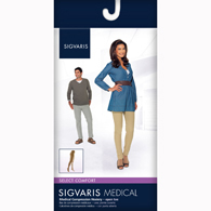 SIGVARIS 863WSSO66-R Select Comfort Waist-Sm-Shrt-OT-Right-Light Beige