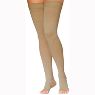 SIGVARIS 972NMSO99 20-30 mmHg Access Thigh High-Med-Short-OT-Black