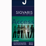 SIGVARIS 972PLSW66 20-30 mmHg Access Pantyhose Large-Short-Light Beige