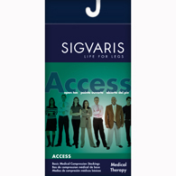 SIGVARIS 973PMSO99 30-40 mmHg Access Pantyhose-Med-Short-OT-Black