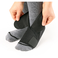 SIGVARIS Compreboot Lite Ultrathin Compression Foot/Ankle Wrap - Black - Multiple Sizes