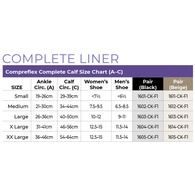 SIGVARIS Complete Liner for Inelastic Garments, Foot & Ankle: 15-20 mmHg, Graduated Calf Compression