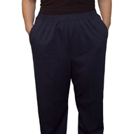 Silverts SV13410 Winter Weight Elastic Waist Pants w/ Pockets-Navy-16 P