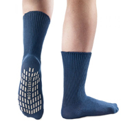 Silverts SV19220 Non Slip Resistant Grip Socks-Navy-LGE