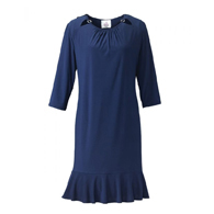 Silverts SV21010 Super Soft Comfort Easy Adaptive Womens Dress-Navy-Extra Large
