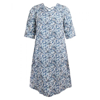 Silverts SV21180 Womens Decorative Neck Adaptive Dress-Estate Blue-Medium