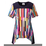 Silverts SV22010 Ladies Slimming Draped Open Back Top