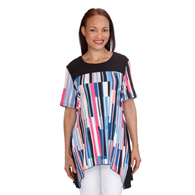 Silverts SV22010 Ladies Slimming Draped Open Back Top