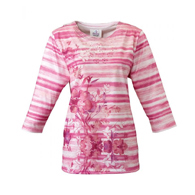 Silverts SV22060 Womens Lace-Neck Open-Back Top with Beading