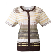 Silverts SV22070 Womens Casual Elegant Open Back Adaptive Top-Yellow-Large