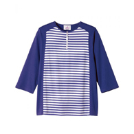 Silverts SV22540 Womens Adaptive Open Back Top w/ Zippered Neck-Royal/White-LGE