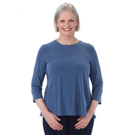 Silverts SV22620 Solid Color Open Back Top for Women-Cobalt Blue-Large