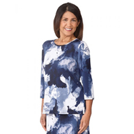 Silverts SV22630 Womens Gorgeous Patterned Adaptive Open Back Top