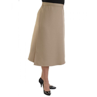 Silverts SV23010 Womens Wrap Skirt-Taupe-Medium