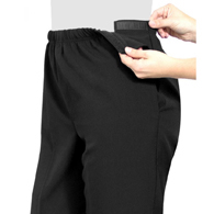 Silverts SV23050 Womens Easy Access Pants-Black-Small