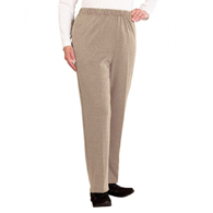 Silverts SV23110 Soft Knit Wheelchair Pants For Women-Taupe-Large