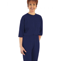 Silverts SV23310 Womens Dementia Alzheimers Anti Strip Jumpsuits-Navy-Small