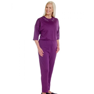 Silverts SV23330 Womens Anti Strip Suit Jumpsuit-Plum-Large