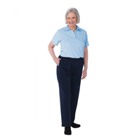 Silverts SV23390 Dementia Alzheimers Anti Strip Jumpsuit-Baby Blue/Navy-Med