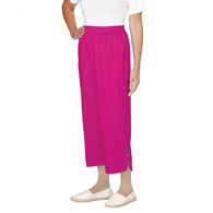 Silverts SV23430 Wheelchair Cotton Capris Pants-Magenta-Large