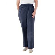 Silverts SV23470 Womens Cotton Wheelchair Pants-Navy-Medium