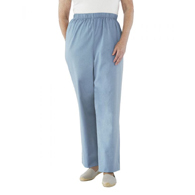 Silverts SV23470 Womens Cotton Wheelchair Pants-Sky Blue-Medium