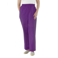 Silverts SV23470 Womens Cotton Wheelchair Pants-Purple-Medium